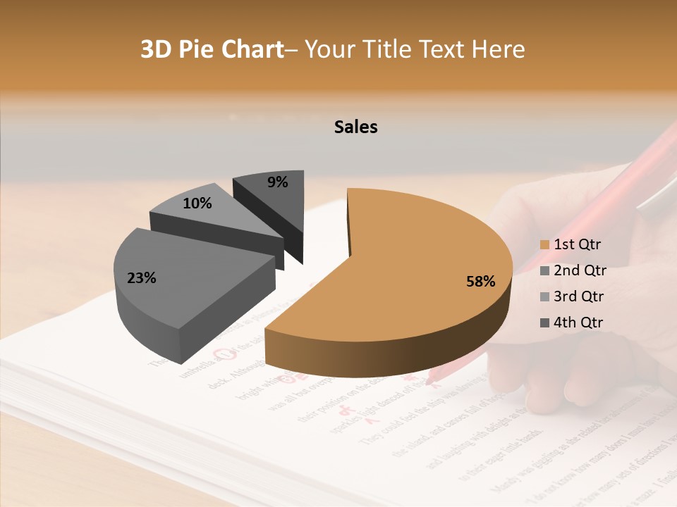 Write Text Work PowerPoint Template