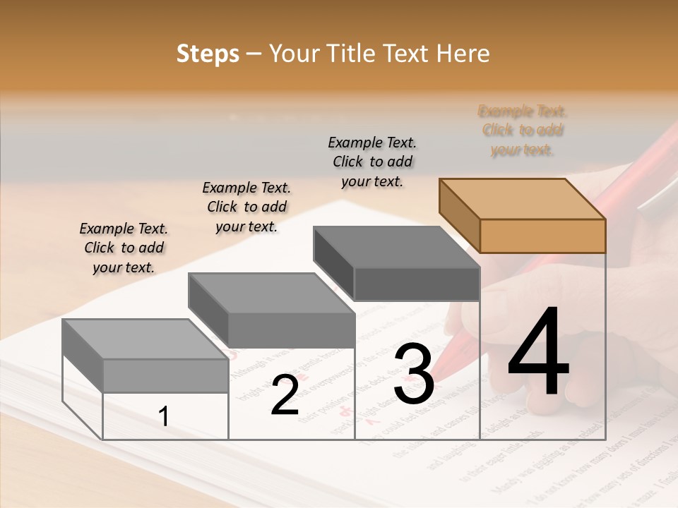 Write Text Work PowerPoint Template