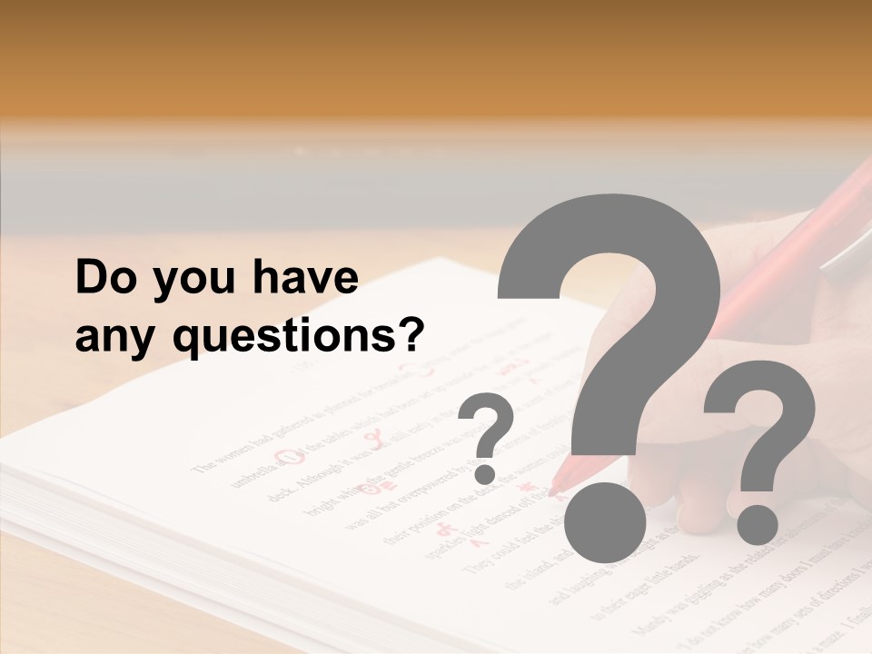 Write Text Work PowerPoint Template