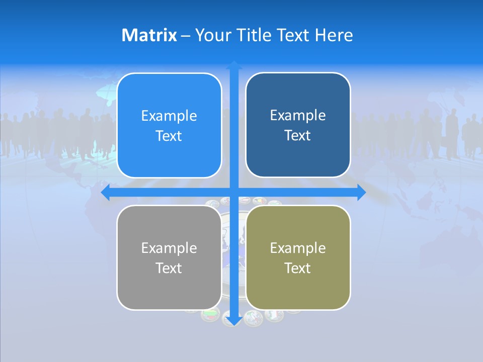 Europe Customer World PowerPoint Template