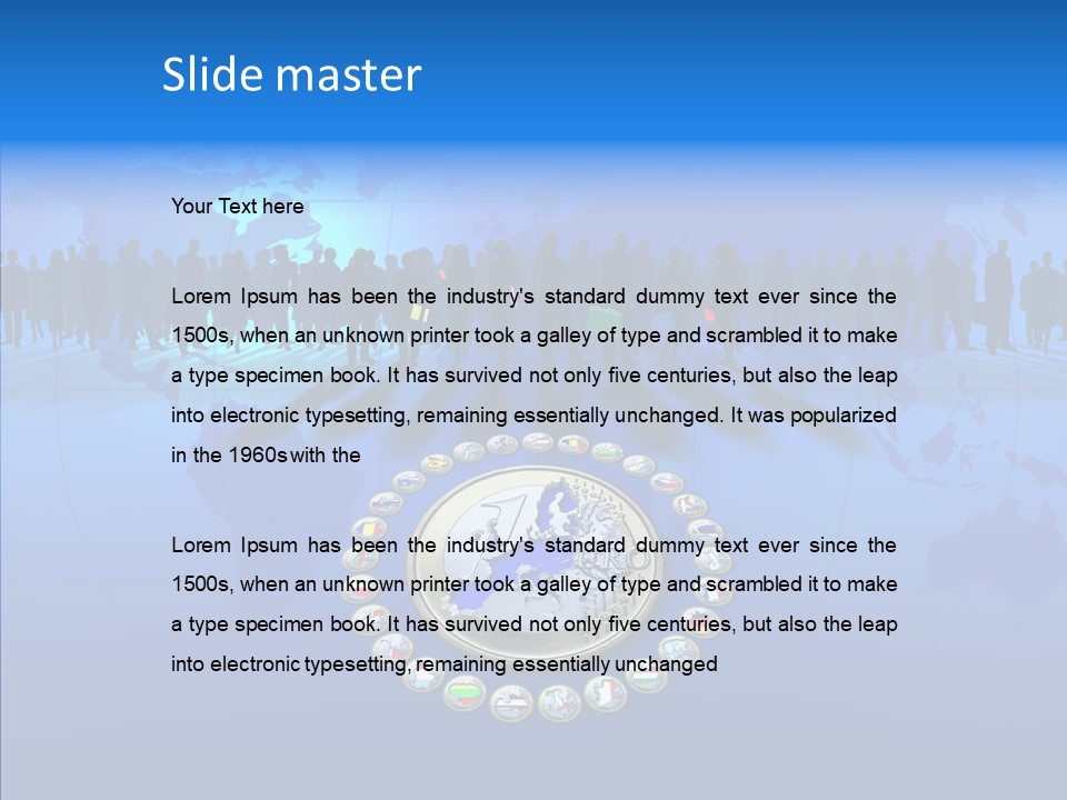 Europe Customer World PowerPoint Template