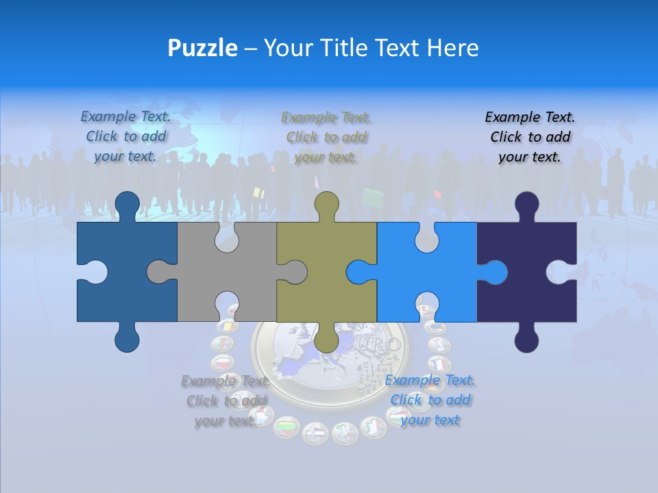 Europe Customer World PowerPoint Template