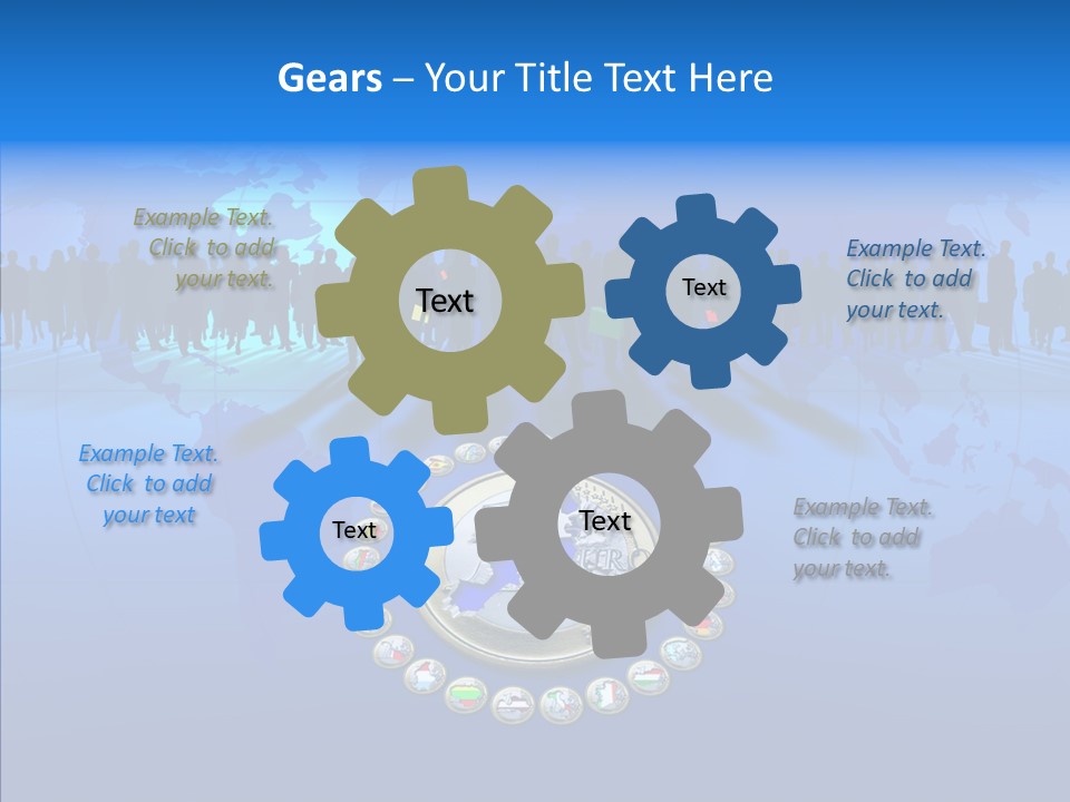 Europe Customer World PowerPoint Template