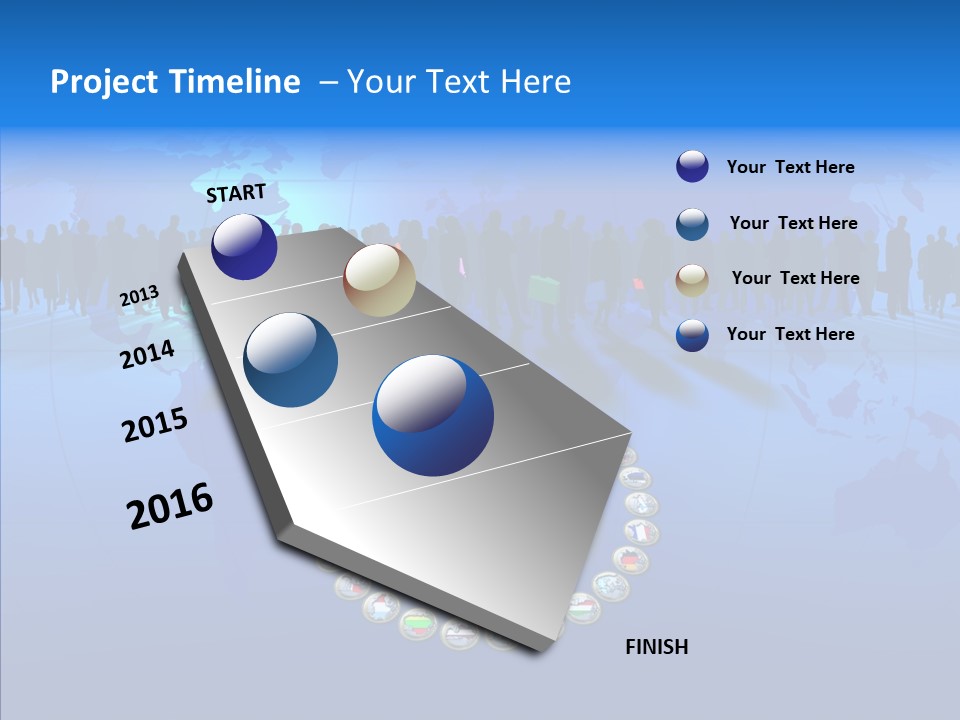 Europe Customer World PowerPoint Template