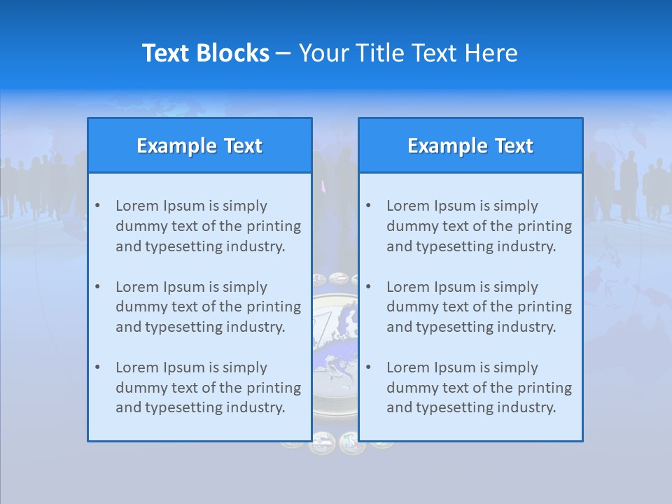 Europe Customer World PowerPoint Template