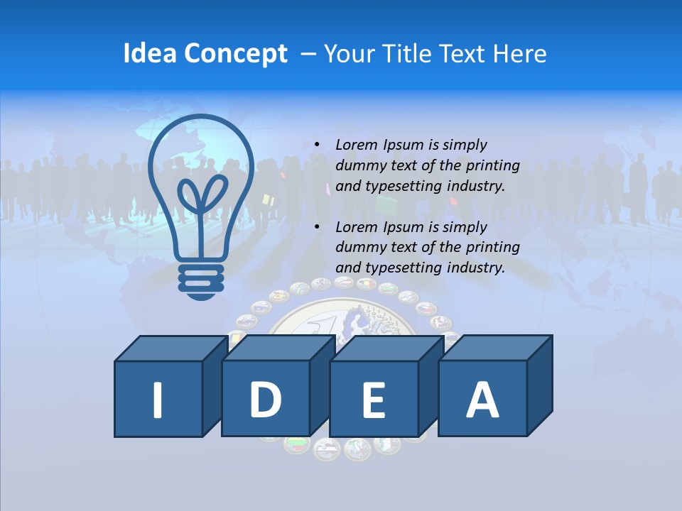 Europe Customer World PowerPoint Template