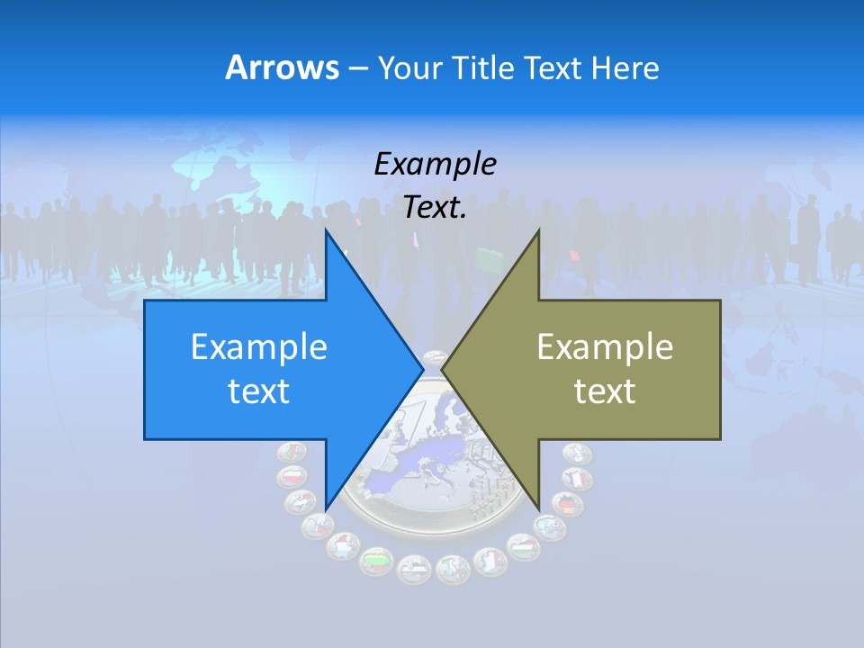 Europe Customer World PowerPoint Template