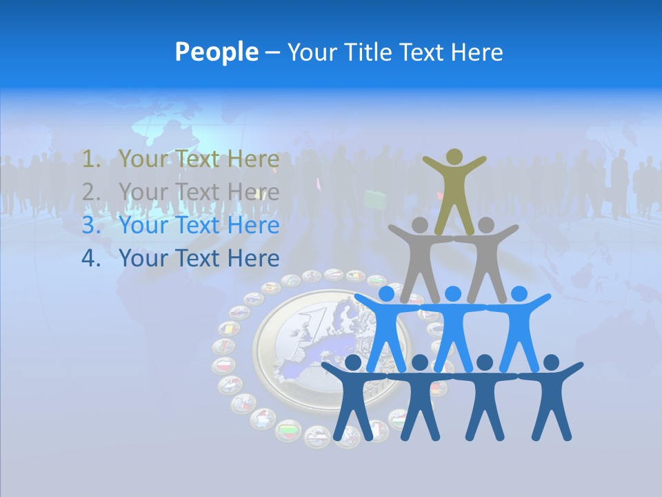 Europe Customer World PowerPoint Template