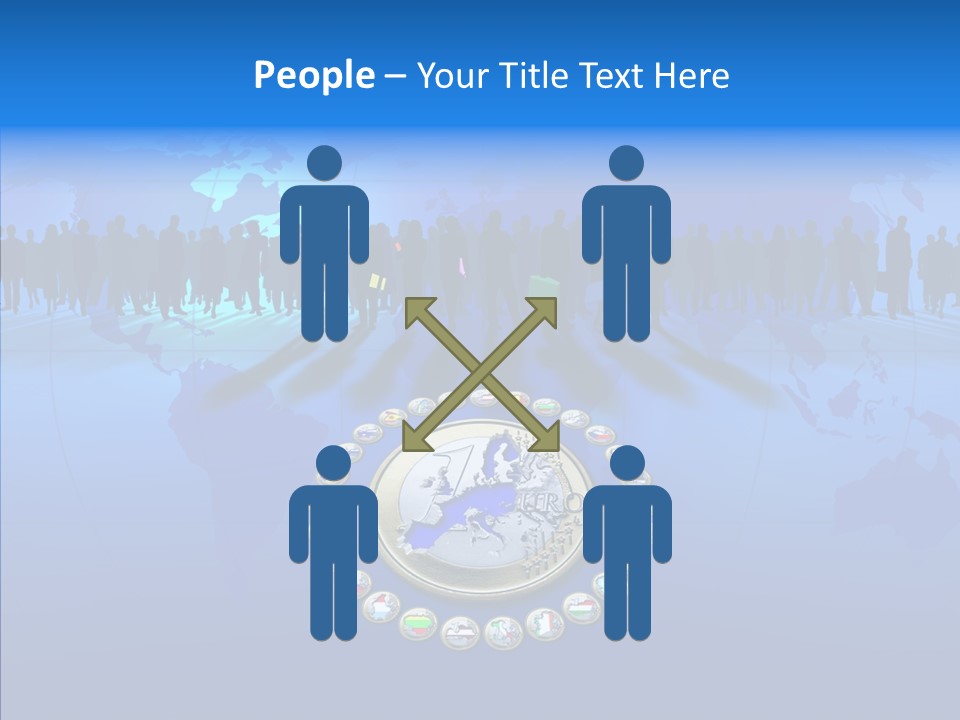 Europe Customer World PowerPoint Template