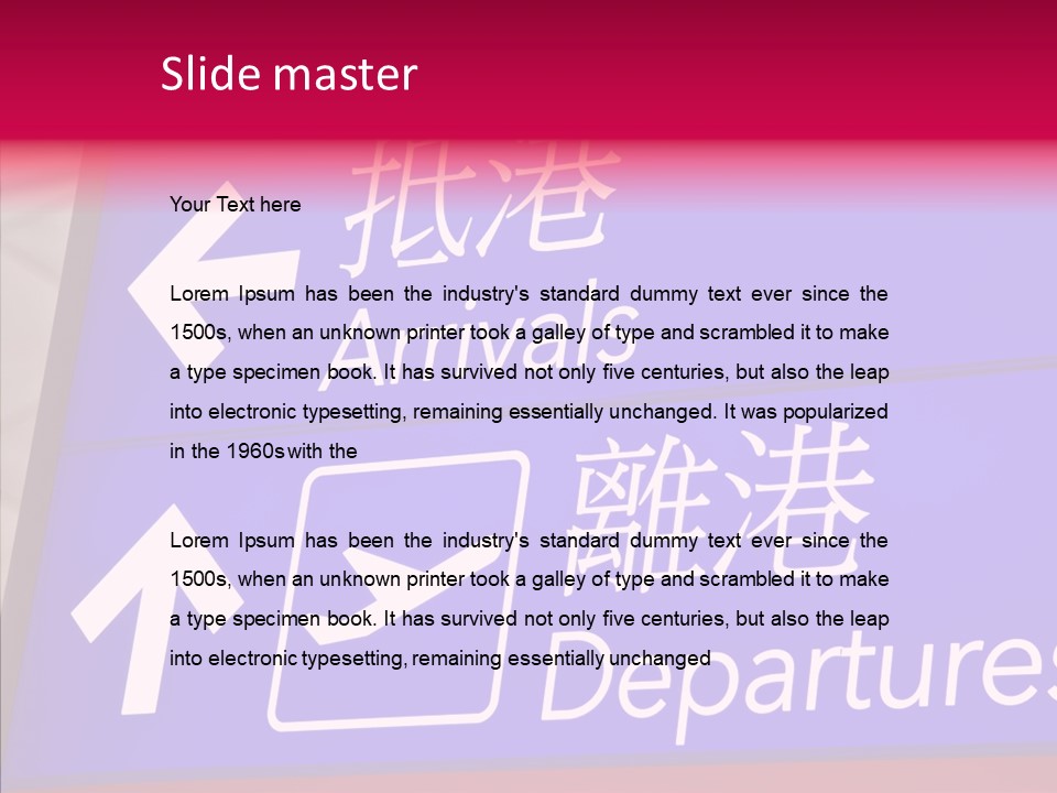 Word Chinese Hong PowerPoint Template