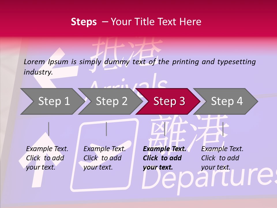 Word Chinese Hong PowerPoint Template