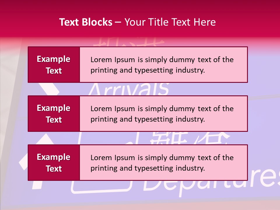 Word Chinese Hong PowerPoint Template