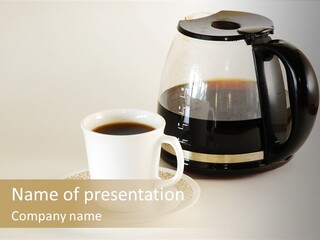 Cup Pot Coffee PowerPoint Template