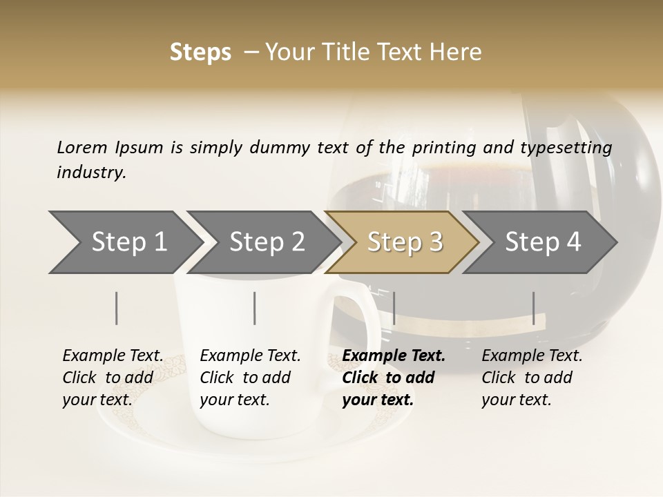 Cup Pot Coffee PowerPoint Template