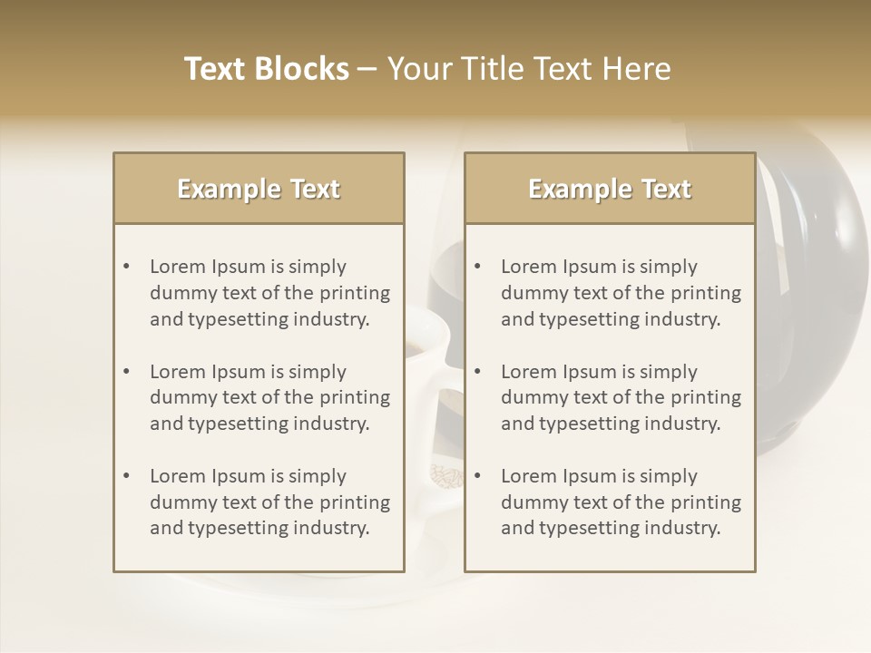 Cup Pot Coffee PowerPoint Template