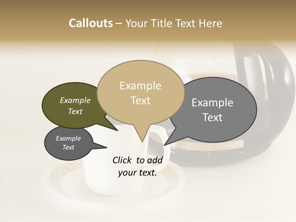 Cup Pot Coffee PowerPoint Template