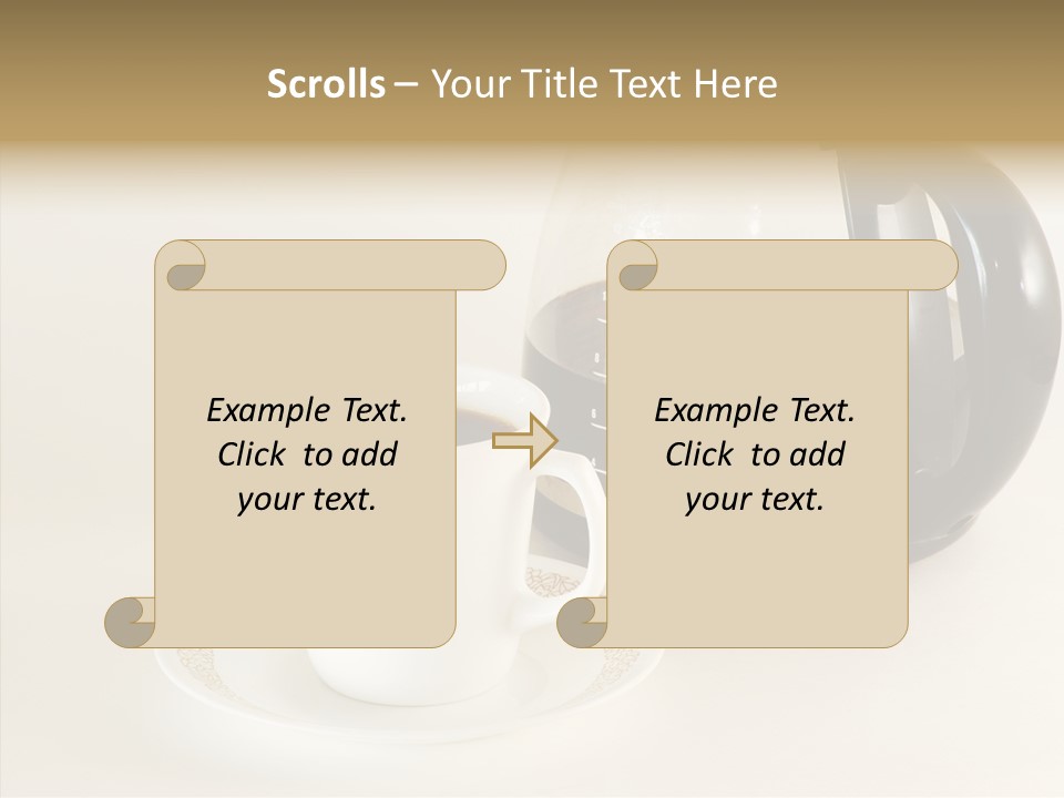Cup Pot Coffee PowerPoint Template