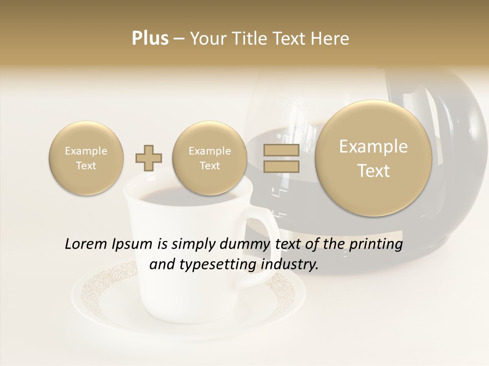 Cup Pot Coffee PowerPoint Template