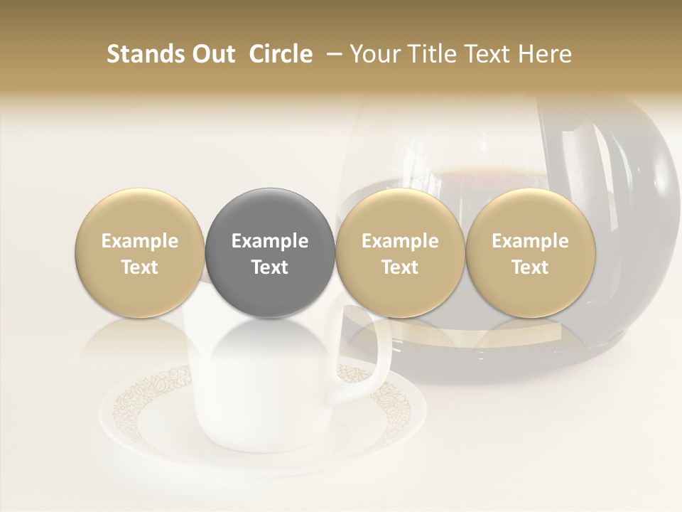 Cup Pot Coffee PowerPoint Template