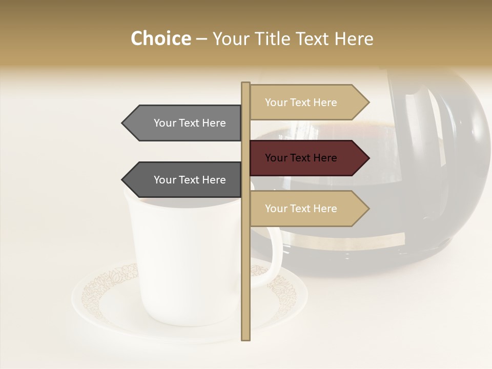 Cup Pot Coffee PowerPoint Template
