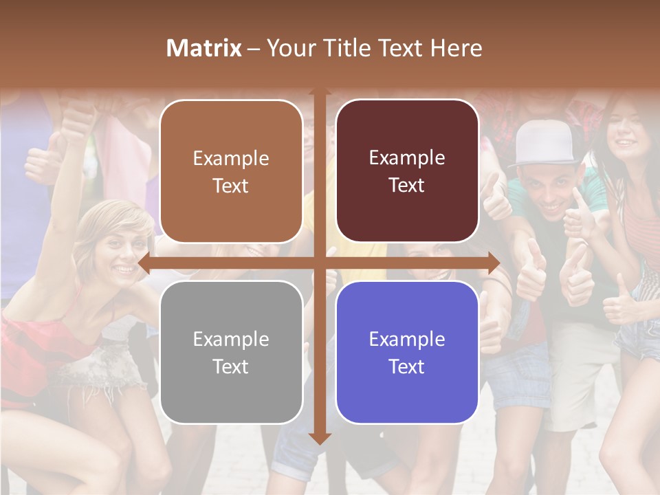 Friend Tree Group PowerPoint Template