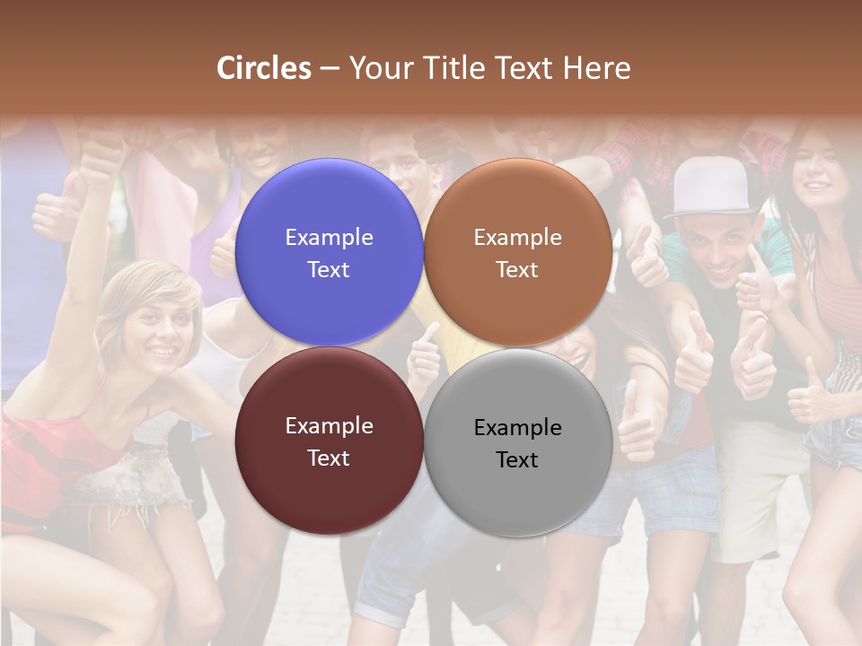 Friend Tree Group PowerPoint Template