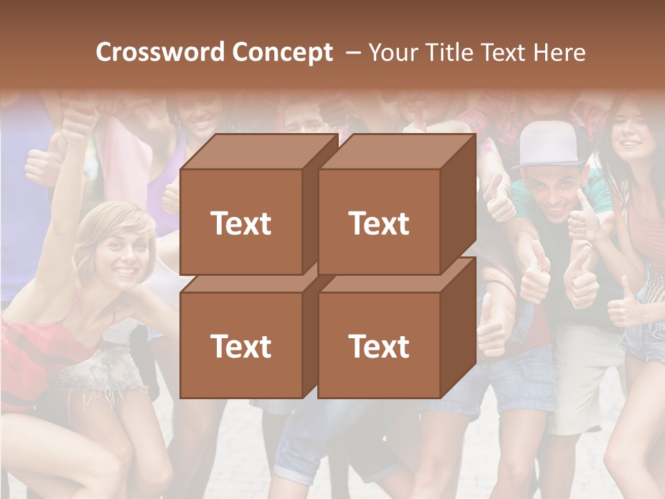 Friend Tree Group PowerPoint Template