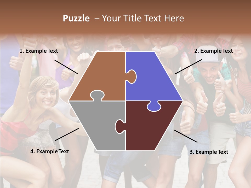 Friend Tree Group PowerPoint Template