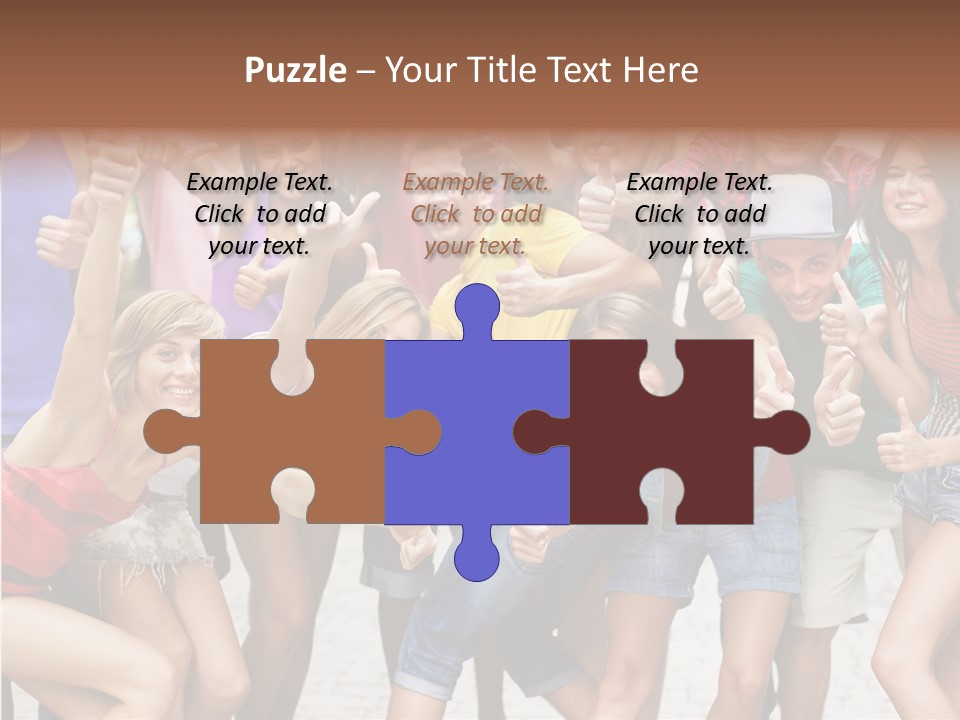 Friend Tree Group PowerPoint Template