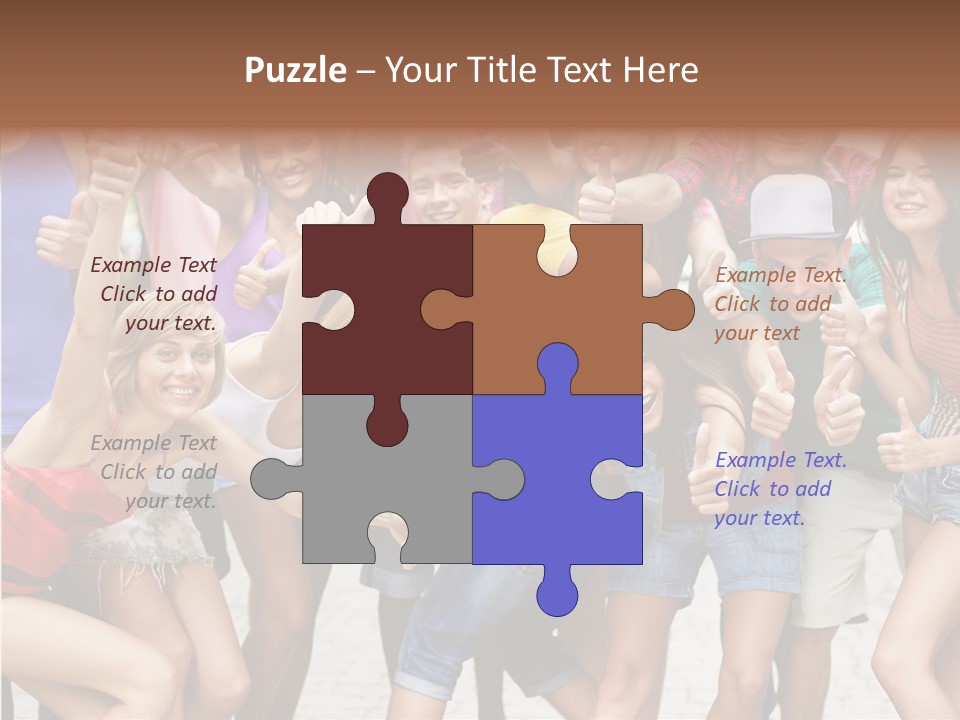 Friend Tree Group PowerPoint Template