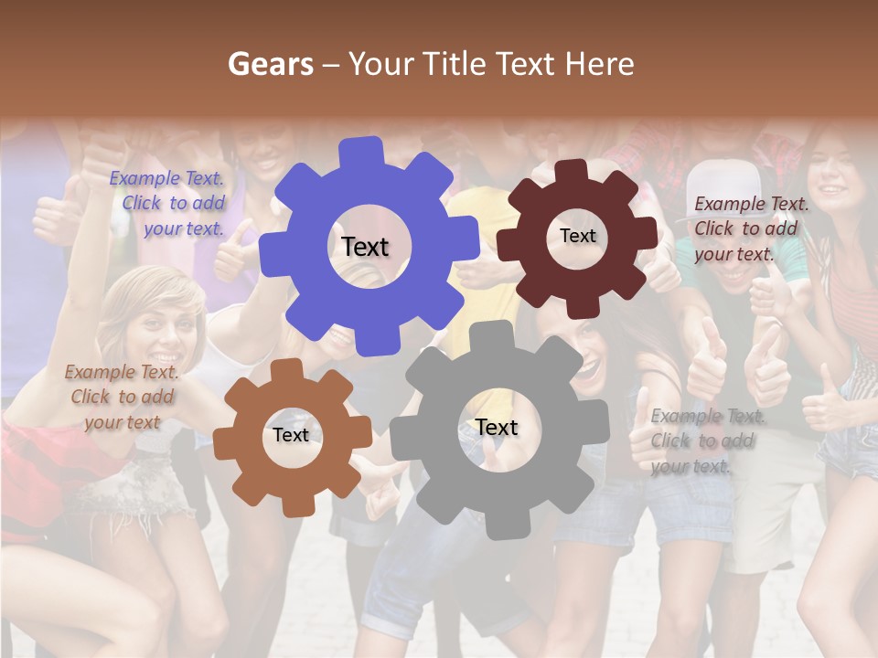 Friend Tree Group PowerPoint Template
