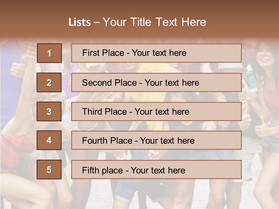 Friend Tree Group PowerPoint Template