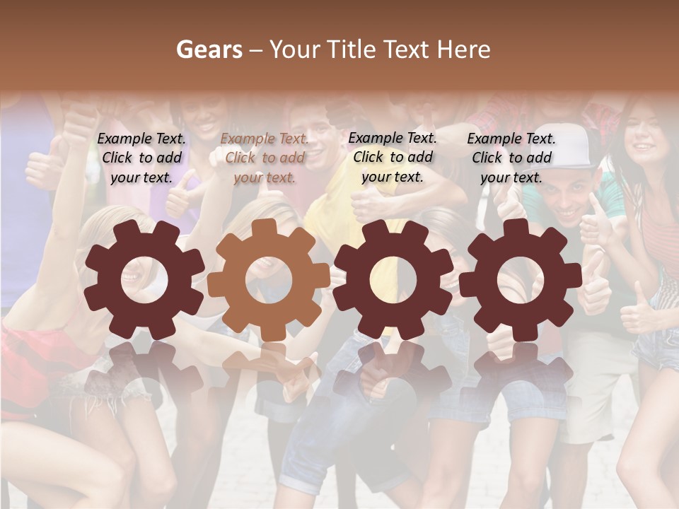 Friend Tree Group PowerPoint Template