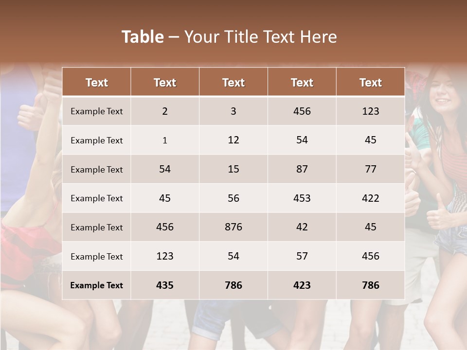 Friend Tree Group PowerPoint Template