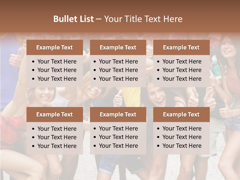 Friend Tree Group PowerPoint Template
