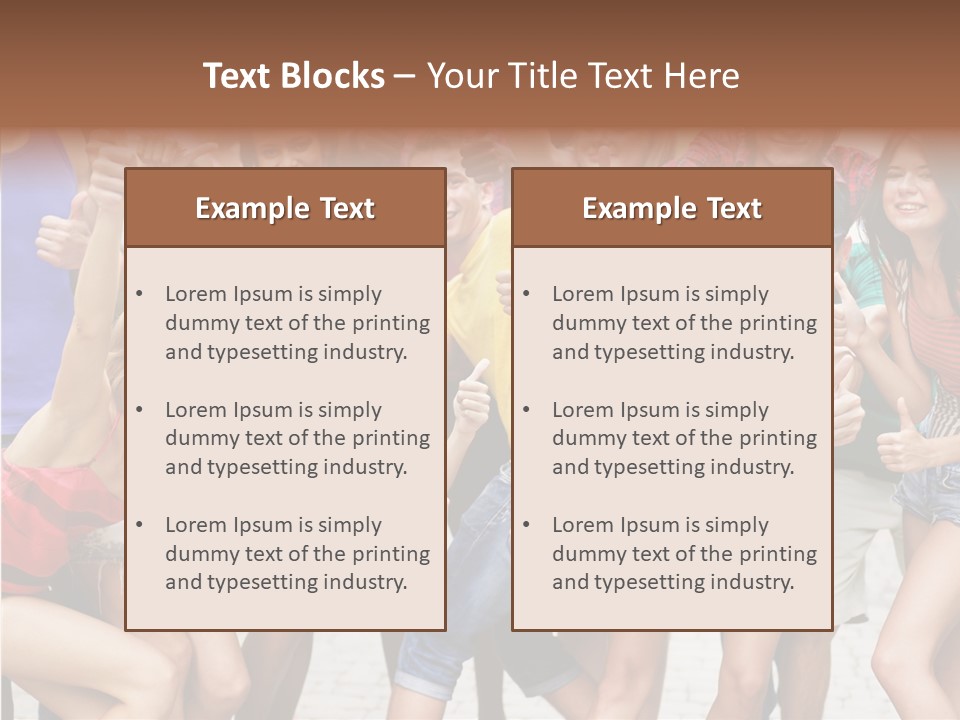 Friend Tree Group PowerPoint Template