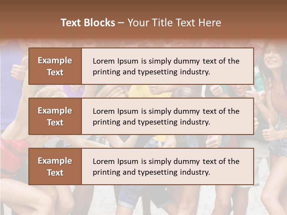Friend Tree Group PowerPoint Template