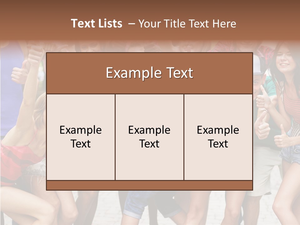 Friend Tree Group PowerPoint Template