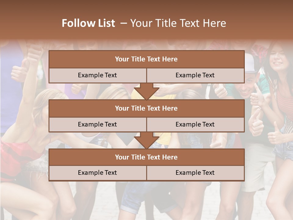 Friend Tree Group PowerPoint Template