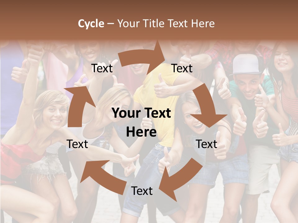 Friend Tree Group PowerPoint Template