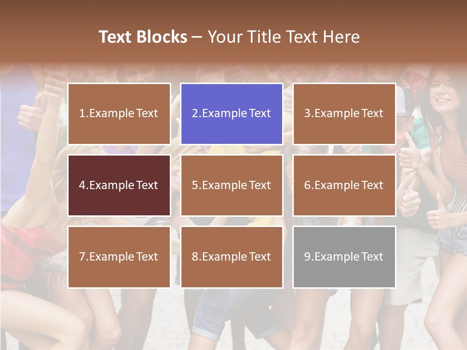 Friend Tree Group PowerPoint Template