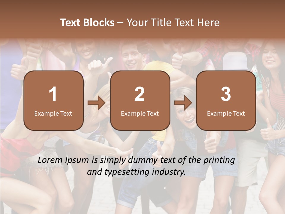 Friend Tree Group PowerPoint Template
