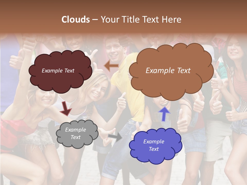 Friend Tree Group PowerPoint Template