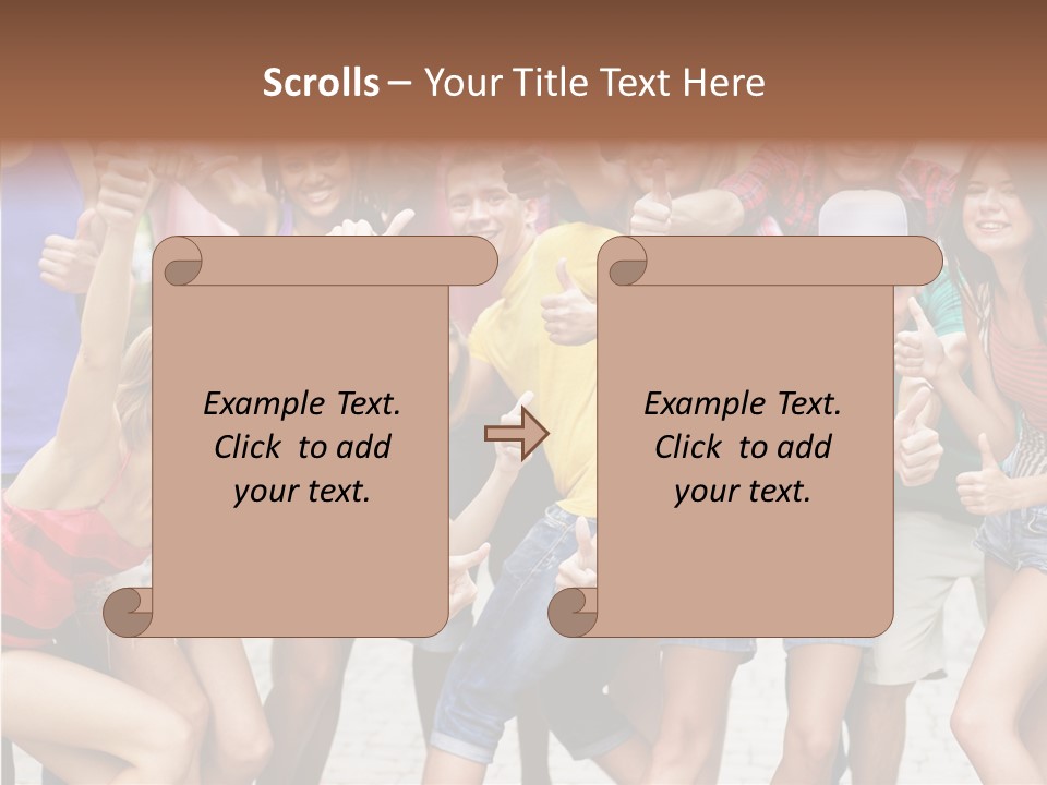Friend Tree Group PowerPoint Template