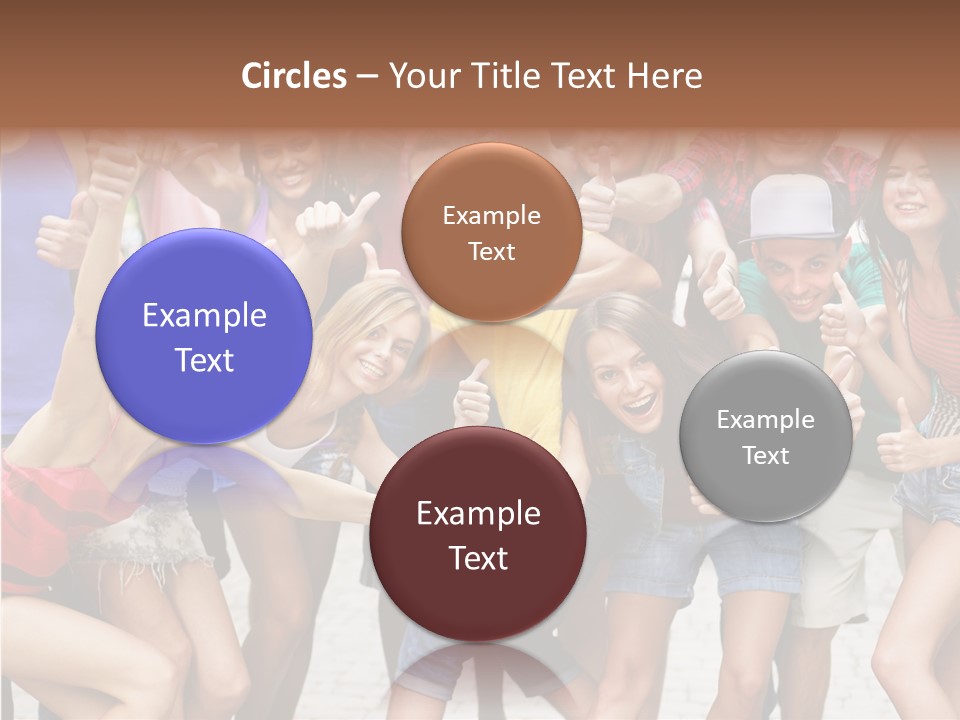 Friend Tree Group PowerPoint Template