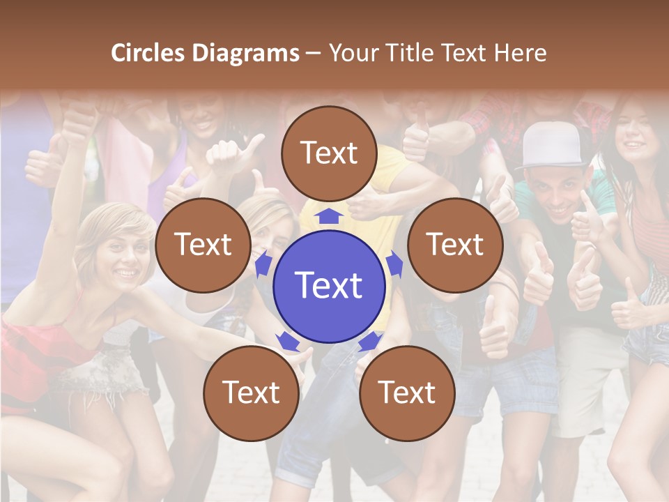 Friend Tree Group PowerPoint Template