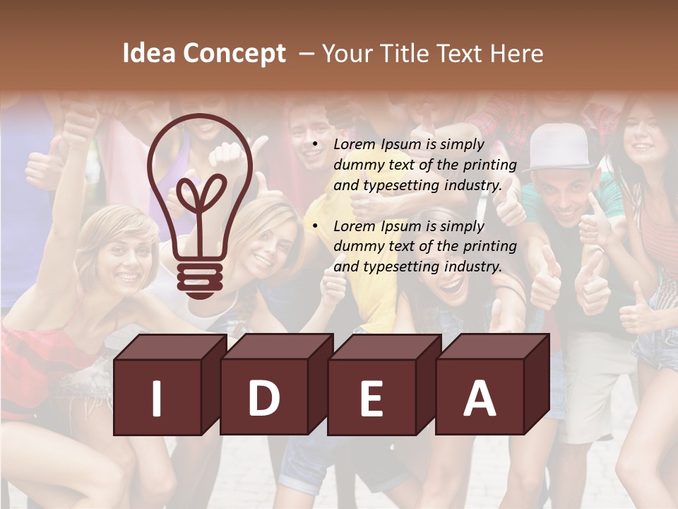 Friend Tree Group PowerPoint Template