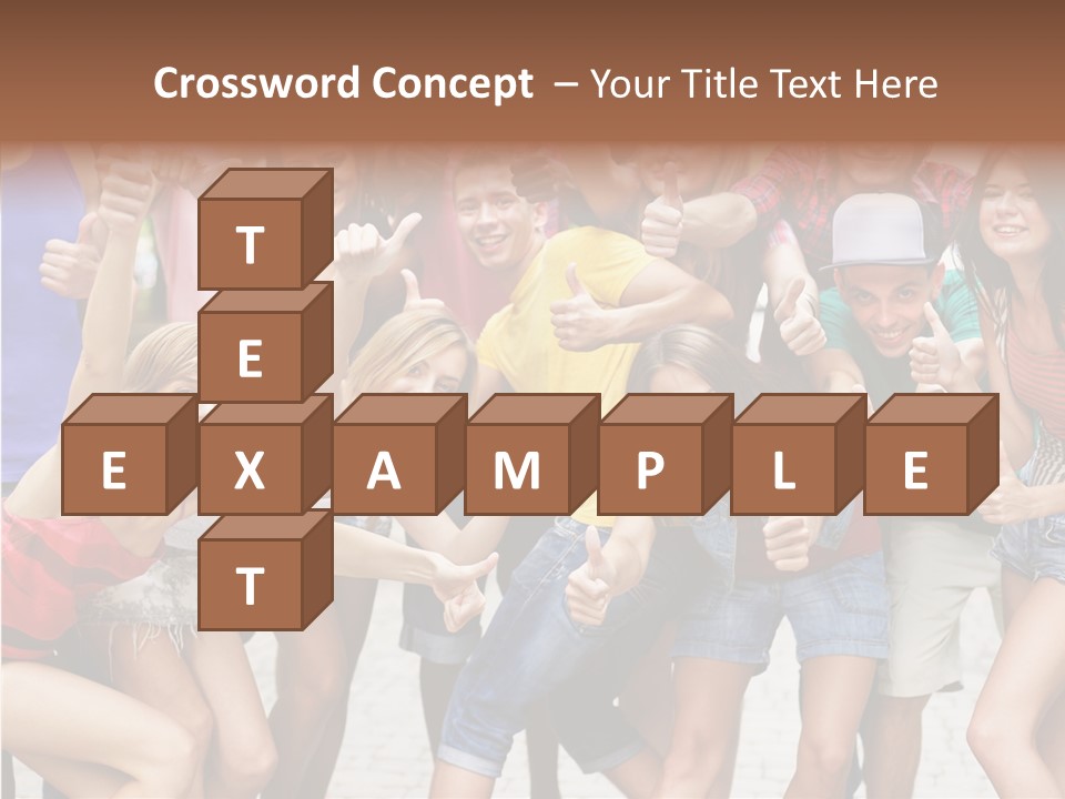 Friend Tree Group PowerPoint Template