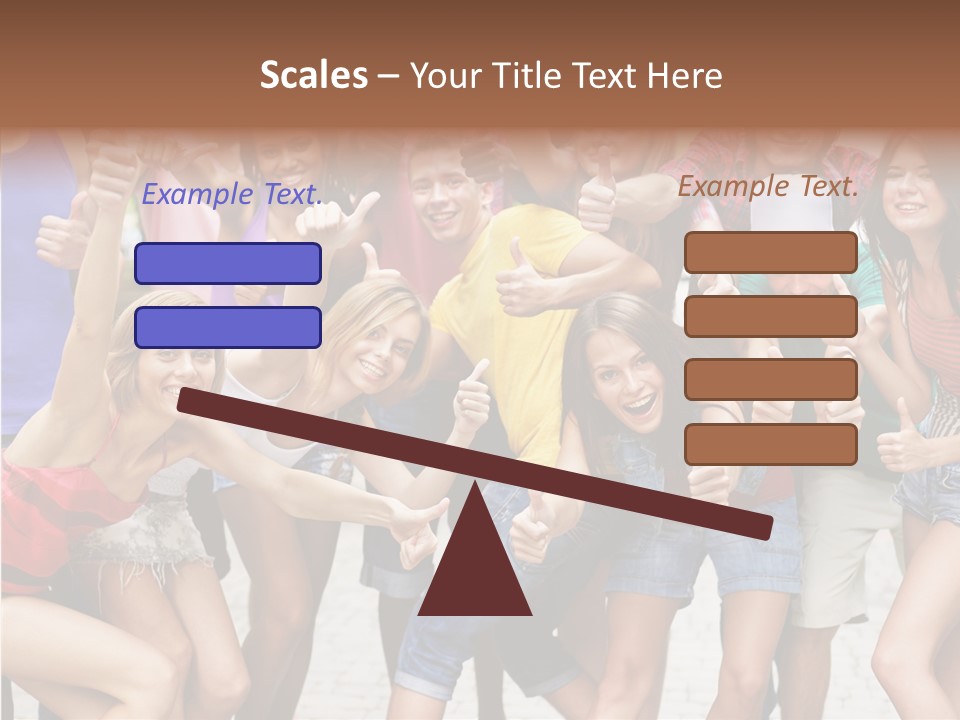 Friend Tree Group PowerPoint Template