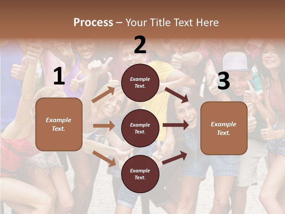 Friend Tree Group PowerPoint Template